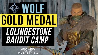 🥇 PATH TO GOLD Lolingestone Bandit Camp  Trial of the WOLF  Mastery Challenge Tips  AC Valhalla [upl. by Kimitri272]