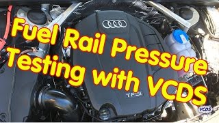 Fuel Rail Pressure Test with VCDS by RossTech [upl. by Gilchrist]