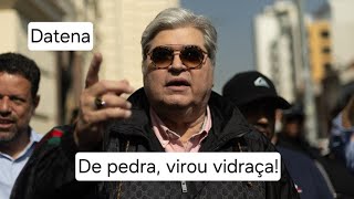 DATENA surta vira alvo de protestos e sai da convenção do PSDB sob escolta [upl. by Sitruc]