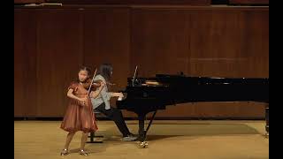 Wieniawski Polonaise de ConcertOp 4 in D major by Laura Jin 10yo [upl. by Nebuer]