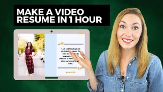 Video Resume 3 Steps on How to Create a Video Resume  Example [upl. by Chenee367]