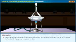 Separation of Mixtures by Sublimation Class 6 Physics  Digital Teacher [upl. by Aihsetal]