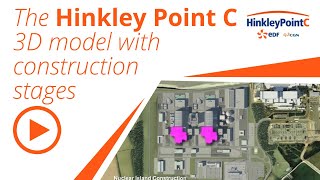 Hinkley Point C – 3D model showing the different stages of construction [upl. by Anailuy675]