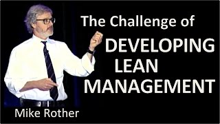 The Challenge of Developing Lean Management [upl. by Aitetel]