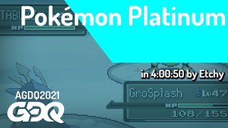 Pokémon Platinum by Etchy in 40050  Awesome Games Done Quick 2021 Online [upl. by Niple]