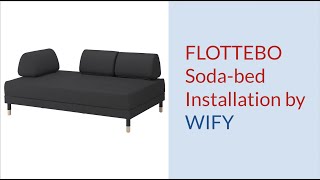 Flottebo Sofa bed installation by WIFY [upl. by Ewnihc836]