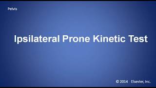 Ipsilateral Prone Kinetic Test [upl. by Ybbil]