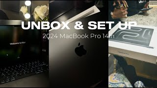 2024 MacBook Pro14 UNBOXINGSETUP [upl. by Ruperto]