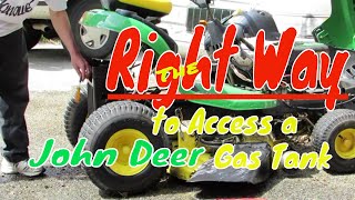 The Right Way To Remove a John Deere Gas Tank [upl. by Ymaj651]