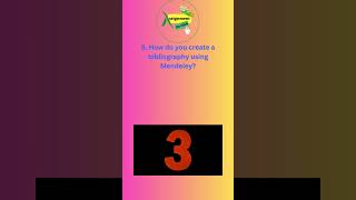 How do you create a bibliography using Mendeley assignmentonclick ytshorts chinmoypal Mendeley [upl. by Esorlatsyrc]