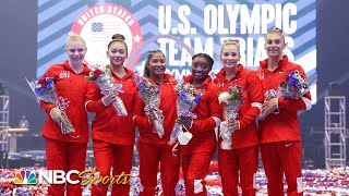 Simone Biles leads 6woman US Olympic Gymnastics Team  NBC Sports [upl. by Plath]