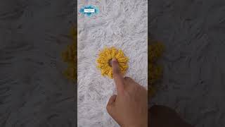 Crochet a pretty sunflower granny square for your blanket 🌻 [upl. by Rauscher339]