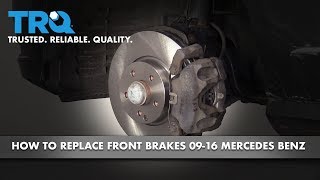 How to Replace Front Brakes 0916 MercedesBenz E350 [upl. by Dera503]