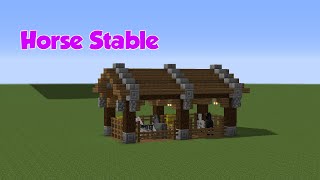 Minecraft Horse Stable Tutorial [upl. by Lemmueu226]