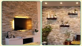 Natural Cladding Stone Wall Aesthetic  For Interior Home Decoration Ideas [upl. by Oznecniv]