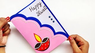 DIY Diwali Greeting Card  Handmade Diwali card making ideas  How to make greeting card for Diwali [upl. by Sowell184]