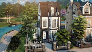 Modern townhouse  The Sims 4 Speed Build  Willow Creek Save  Base game  CC [upl. by Noli]