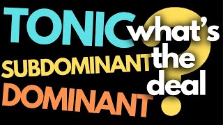 Tonic Subdominant and Dominant What do these terms mean [upl. by Rosenthal]