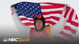 2018 Winter Olympics Shaun White wins halfpipe gold with epic final run  NBC Sports [upl. by Savage]