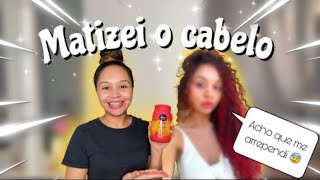 TESTEI O MATIZADOR VERMELHO DA SALON LINE  Olha como que ficou ðŸ˜± salonline matizador  JÃ©ssika [upl. by Eelitan]