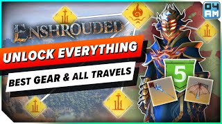 Enshrouded UNLOCK EVERYTHING Early  BEST Gear Glider amp All Quick Travel Full Guide [upl. by Jean]