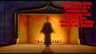 Heavens LightHellfire w lyrics From Disneys quotThe Hunchback of Notre Damequot [upl. by Sayed]