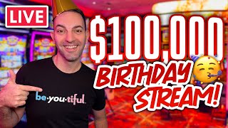 🔴 The quotIts My Birthday so Im Spinning 10000000quot Live Stream at Plaza Las Vegas [upl. by Eibbil]