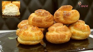 奶油泡芙 基本食谱 How to Make Basic Cream Puff Recipe Choux Pastry Recipe [upl. by Baird493]