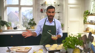 Kökets baktips Briochebullar med vaniljkräm och äpple  Köket [upl. by Erastatus436]