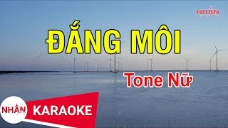 KARAOKE Đắng Môi Tone Nữ  Nhan KTV [upl. by Eical]