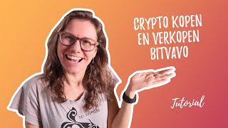 Crypto kopen en verkopen via Bitvavo Tutorial [upl. by Kare]