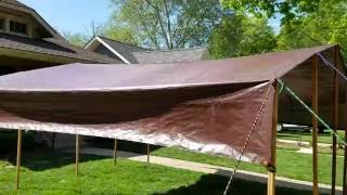 DIY Tarp Camping Canopy [upl. by Blus420]