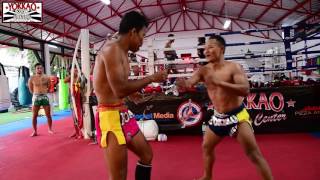 Saenchai vs Singdam Sparring Session 2017  YOKKAO Training Center Bangkok [upl. by Ysnat]