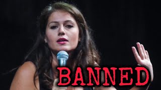 FREE SPEECH Under Attack Comedian Leonarda Jonie BANNED On Twitter [upl. by Tonnie34]