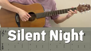 Silent Night  Stille Nacht Guitar Notation  TAB [upl. by Odinevneib871]