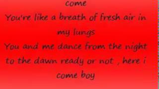 Bridgit Mendler  Ready Or Not Lyrics [upl. by Neelcaj]