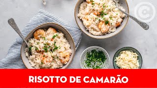 Risotto de Camarão Cremoso [upl. by Aryamo]