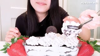 MUKBANG OREO BAILEYS TIRAMISU  NUTELLA amp STRAWBERRIES  HoMeMaDe [upl. by Alexei]