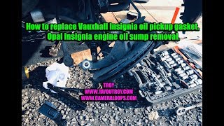 How to replace Vauxhall Insignia oil pickup gasket Insignia Low oil pressure warning fix [upl. by Mitchel]