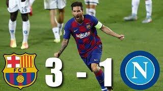 Barcelona vs Napoli 31 Champions League Round of 16 2nd Leg  MATCH REVIEW [upl. by Nollat]