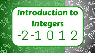 Introduction to Integers [upl. by Goeger]