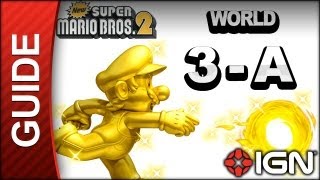 New Super Mario Bros 2  Star Coin Guide  World 3A  Walkthrough [upl. by Shear]