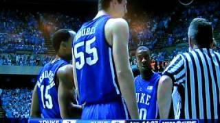 UNCDuke Dunk On Zoubek With Nuts [upl. by Daniel]