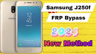 Samsung J250f FRP Bypass 2024  New Method [upl. by Janeva]