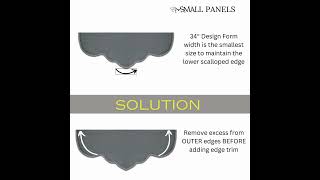 Tips for adjusting the scallopedstyle cornicevalance Design Form short diy windowtreatments [upl. by Nirehs221]