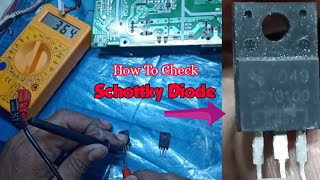 how to test schottky diode using multimeter [upl. by Yelmene]