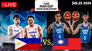 GILAS PILIPINAS VS CHINESE TAIPEI FIBA ASIAN CUP QUALIFIERS 20242025 [upl. by Isiad]