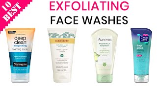 10 Best Exfoliating Face Washes  Top Exfoliating Scrub Cleanser for Glowing Skin [upl. by Omland959]