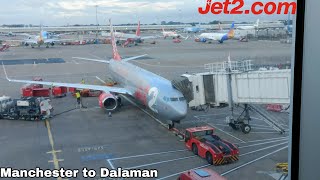 TRIP REPORT  UNDERRATED APPROACH  Manchester to Dalaman  Jet2 737800 [upl. by Elesig]