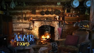 Hagrids Hut REMAKE  Harry Potter Inspired ASMR  Cozy fireplace Thunderstorm Fang and Dragon [upl. by Ytnom346]